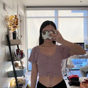 Urban Outfitters Shay Cinched Puff top